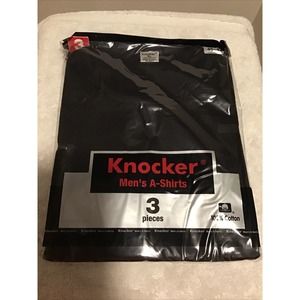 3 Mens A-Shirts 100% Cotton Undershirt Ribbed Muscle Tank Top Wife Beater Plain